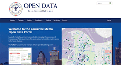 Desktop Screenshot of data.louisvilleky.gov